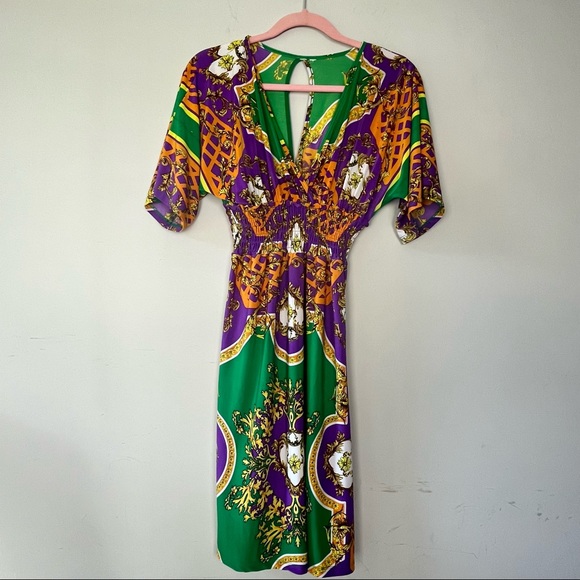 Dresses & Skirts - Fit & Flare Multicolored Dress